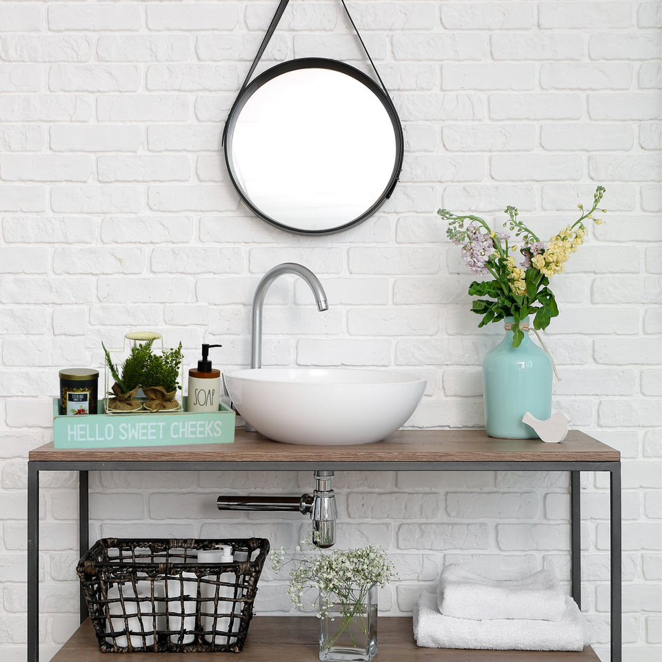 Hello Sweet Cheeks Bathroom Decor Box | Farmhouse Wooden Toilet Storage Organizer