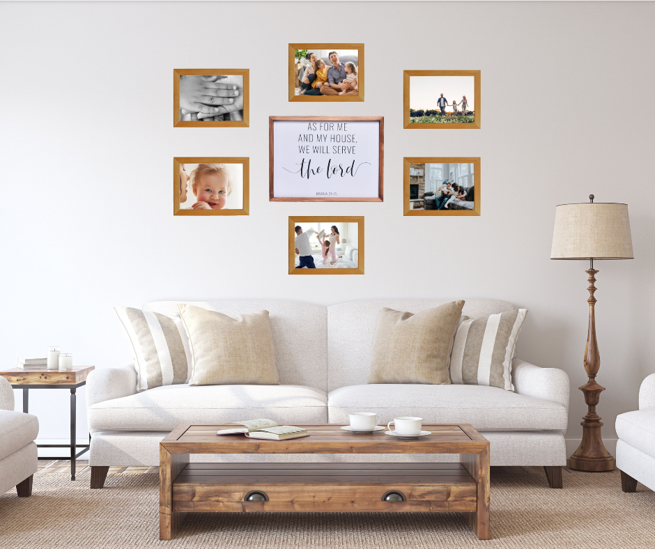 We Will Serve The Lord Sign | Farmhouse Wall Art Home Decoration