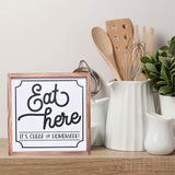 Eat Here Sign | Farmhouse Wall Art Home Decoration