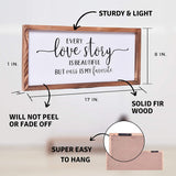 Love Story Sign | Farmhouse Wall Art Home Decoration