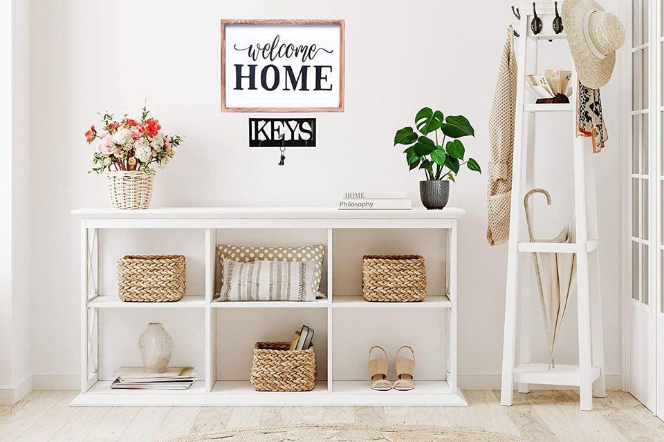 Welcome Home Sign | Farmhouse Wall Art Home Decoration