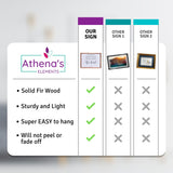 We Will Serve The Lord Sign | Farmhouse Wall Art Home Decoration