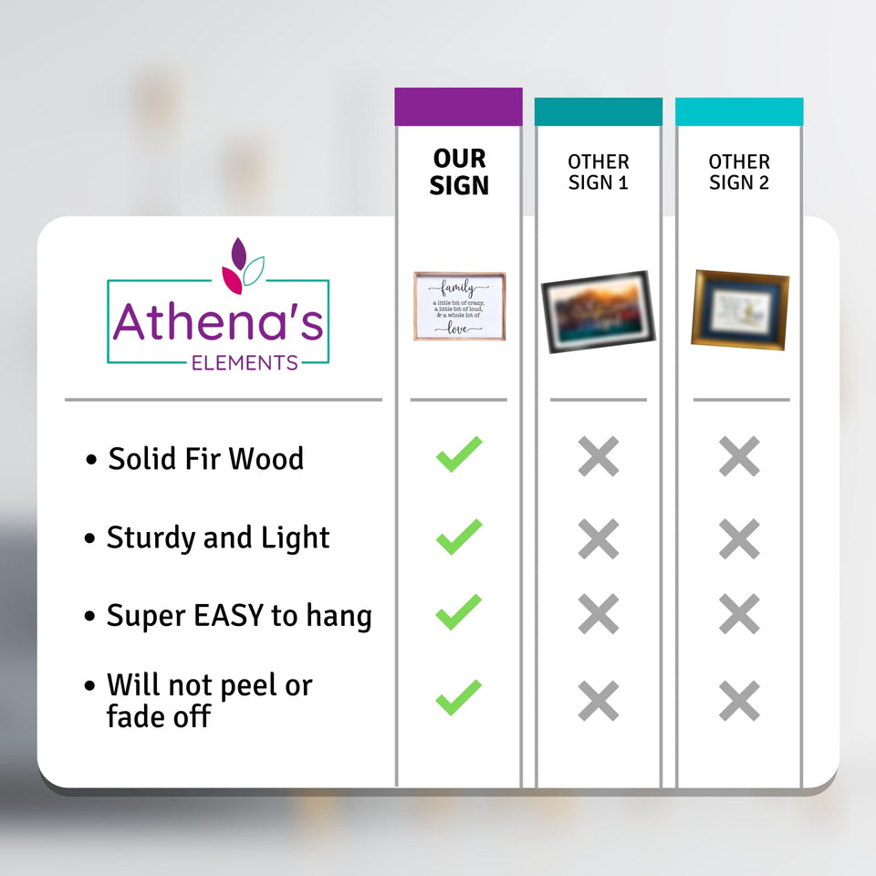 Family a Little Sign | Farmhouse Wall Art Home Decoration