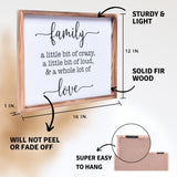 Family a Little Sign | Farmhouse Wall Art Home Decoration