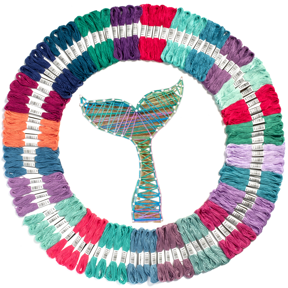 Embroidery Thread for Thread Craft - Mermaid Theme