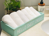 Hello Sweet Cheeks Bathroom Decor Box | Farmhouse Wooden Toilet Storage Organizer