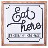 Eat Here Sign | Farmhouse Wall Art Home Decoration