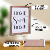 Home Sweet Home Sign | Farmhouse Wall Art Home Decoration