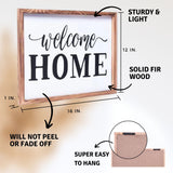 Welcome Home Sign | Farmhouse Wall Art Home Decoration